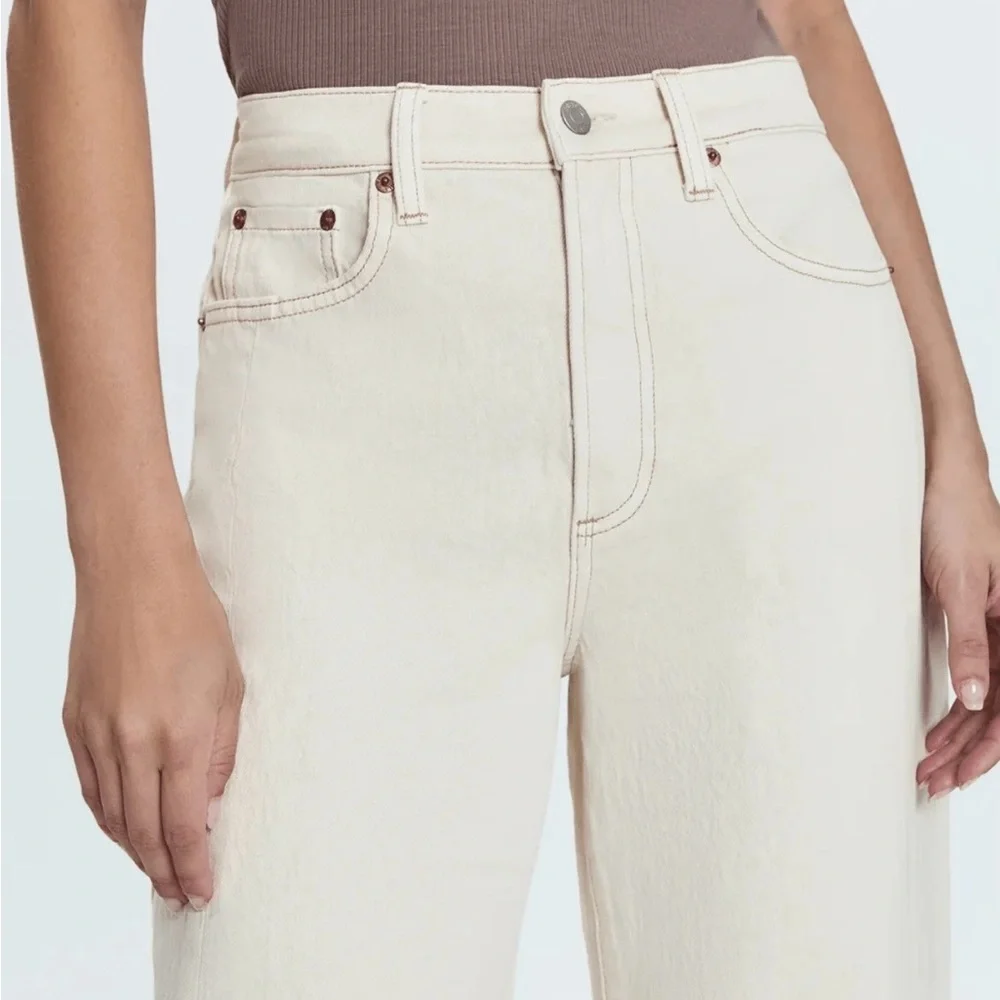 NWT Pistola Eli High Rise Arched Leg in Ecru - Picture 5 of 10